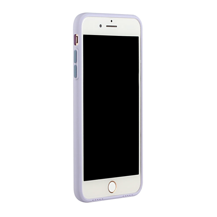 Card Slot Design Shockproof TPU Protective Case For iPhone 8 Plus & 7 Plus(Purple) - More iPhone Cases by buy2fix | Online Shopping UK | buy2fix
