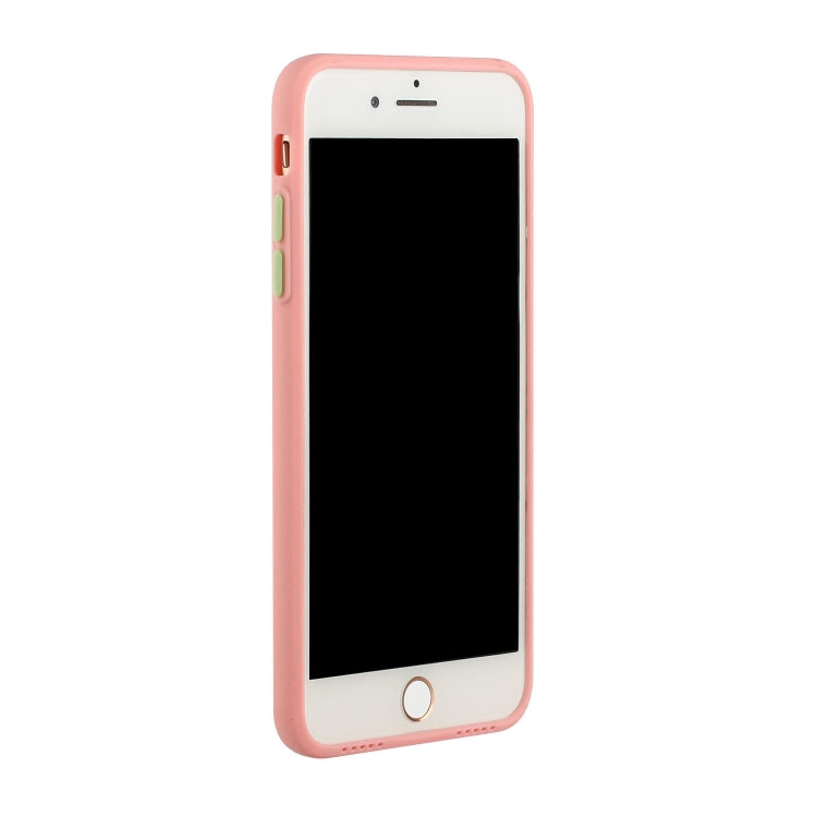 Card Slot Design Shockproof TPU Protective Case For iPhone 8 Plus & 7 Plus(Pink) - More iPhone Cases by buy2fix | Online Shopping UK | buy2fix