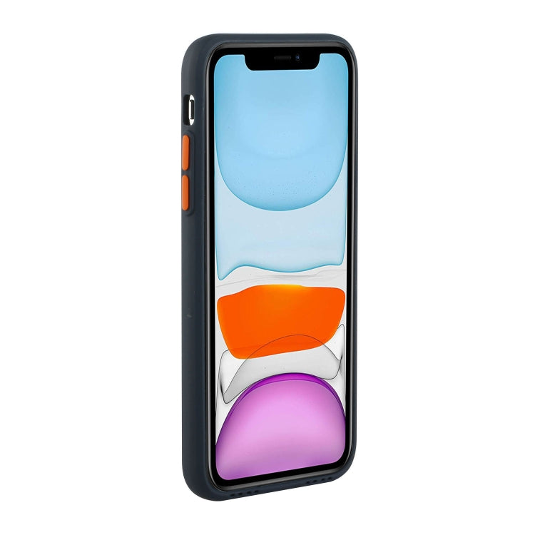 Card Slot Design Shockproof TPU Protective Case For iPhone 11(Dark Blue) - iPhone 11 Cases by buy2fix | Online Shopping UK | buy2fix