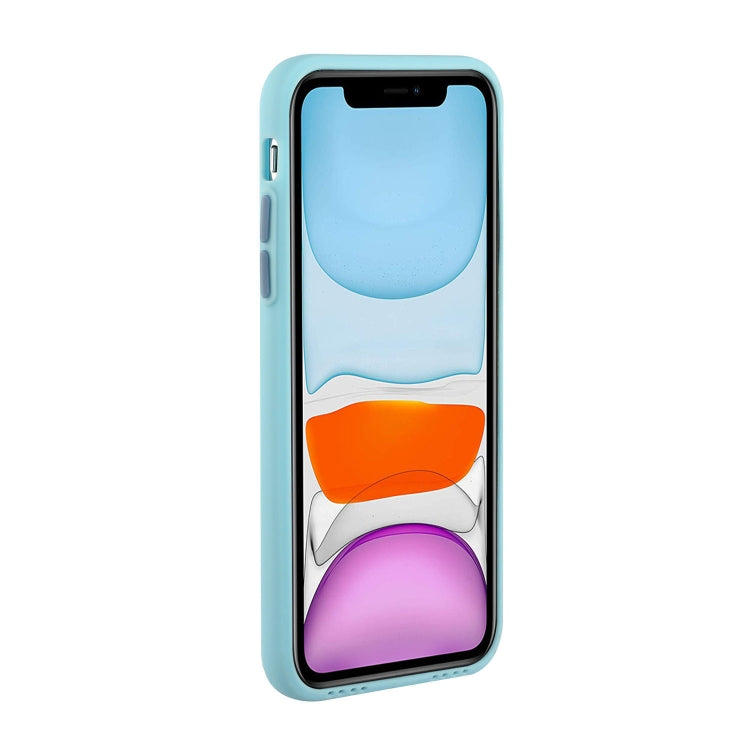 Card Slot Design Shockproof TPU Protective Case For iPhone 11(Sky Blue) - iPhone 11 Cases by buy2fix | Online Shopping UK | buy2fix