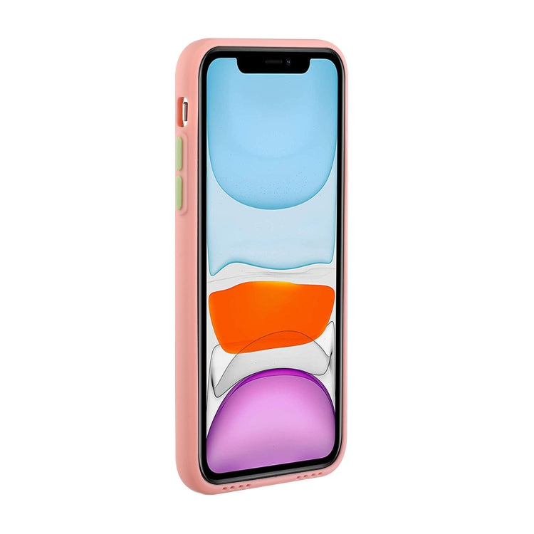 Card Slot Design Shockproof TPU Protective Case For iPhone 11(Pink) - iPhone 11 Cases by buy2fix | Online Shopping UK | buy2fix