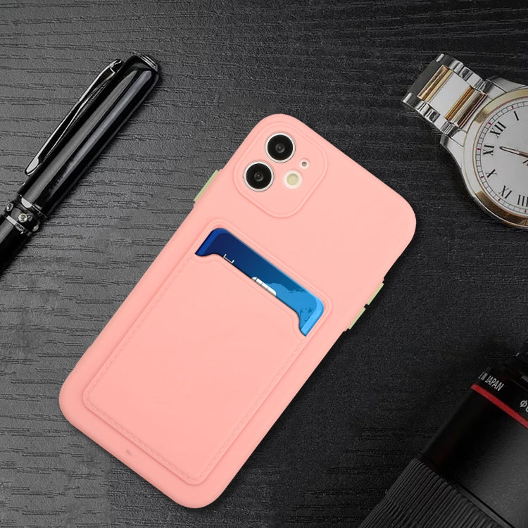 Card Slot Design Shockproof TPU Protective Case For iPhone 11(Pink) - iPhone 11 Cases by buy2fix | Online Shopping UK | buy2fix