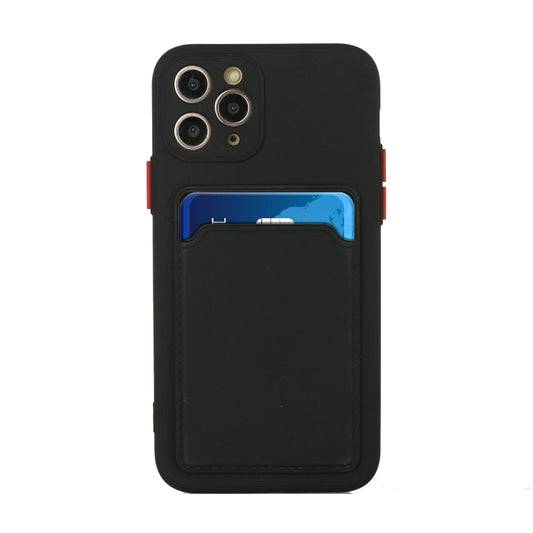 Card Slot Design Shockproof TPU Protective Case For iPhone 11 Pro(Black) by buy2fix