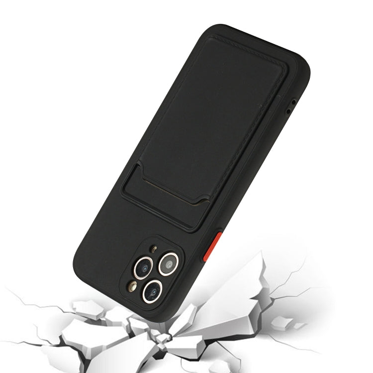 Card Slot Design Shockproof TPU Protective Case For iPhone 11 Pro(Black) - iPhone 11 Pro Cases by buy2fix | Online Shopping UK | buy2fix