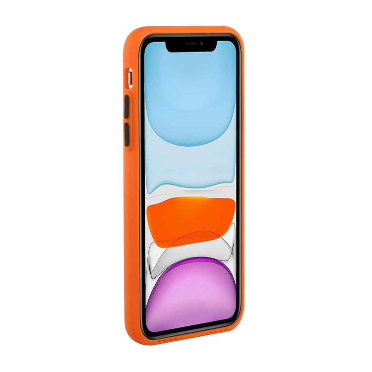 Card Slot Design Shockproof TPU Protective Case For iPhone 11 Pro Max(Orange) - iPhone 11 Pro Max Cases by buy2fix | Online Shopping UK | buy2fix