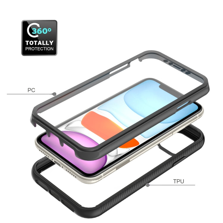 For iPhone 11 Starry Sky Solid Color Series Shockproof PC + TPU Case with PET Film (Black) - iPhone 11 Cases by buy2fix | Online Shopping UK | buy2fix