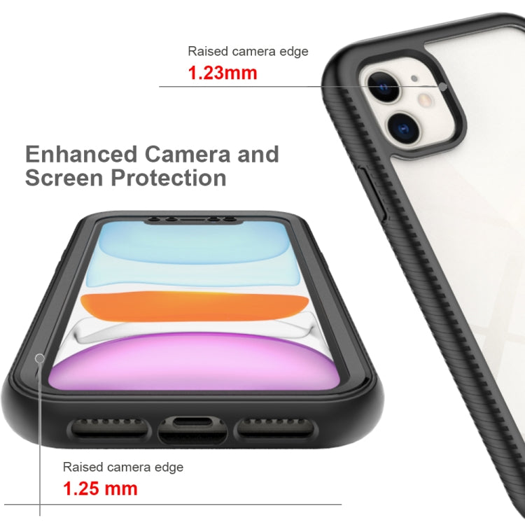 For iPhone 11 Starry Sky Solid Color Series Shockproof PC + TPU Case with PET Film (Black) - iPhone 11 Cases by buy2fix | Online Shopping UK | buy2fix