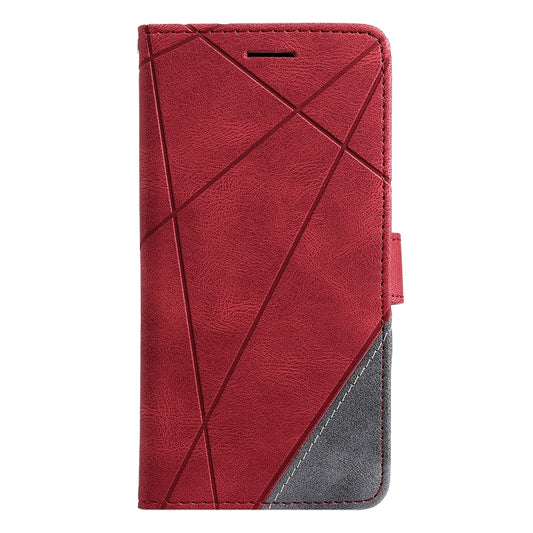 For Huawei Mate 10 Lite Skin Feel Splicing Horizontal Flip Leather Case with Holder & Card Slots & Wallet & Photo Frame(Red) by buy2fix