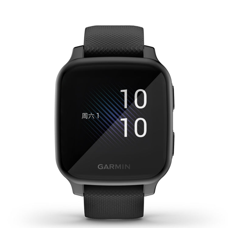 For Garmin Venu Sq Full Coverage TPU Electroplating Protective Case(Black) - Watch Cases by buy2fix | Online Shopping UK | buy2fix