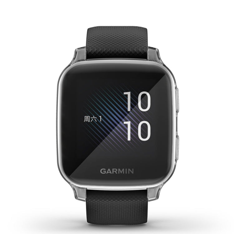 For Garmin Venu Sq Full Coverage TPU Electroplating Protective Case(Transparent) - Watch Cases by buy2fix | Online Shopping UK | buy2fix