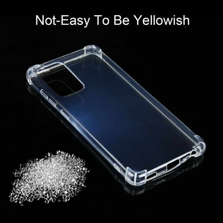 For Samsung Galaxy A52 5G / 4G Four-Corner Shockproof Ultra-thin TPU Case(Transparent) by buy2fix