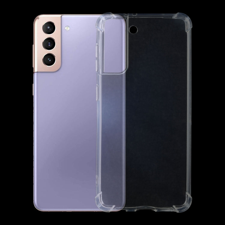 For Samsung Galaxy S21 5G Four-Corner Shockproof Ultra-thin TPU Case(Transparent) - Galaxy S21 5G Cases by buy2fix | Online Shopping UK | buy2fix