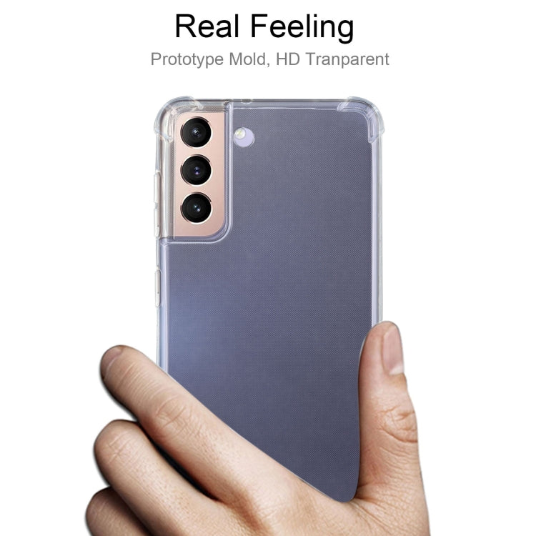 For Samsung Galaxy S21 5G Four-Corner Shockproof Ultra-thin TPU Case(Transparent) - Galaxy S21 5G Cases by buy2fix | Online Shopping UK | buy2fix