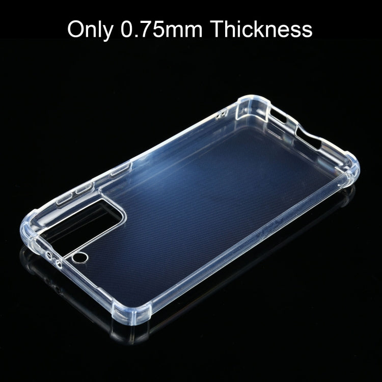 For Samsung Galaxy S21 5G Four-Corner Shockproof Ultra-thin TPU Case(Transparent) - Galaxy S21 5G Cases by buy2fix | Online Shopping UK | buy2fix