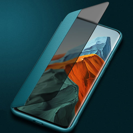 For Xiaomi Mi 11 Pro Magnetic Side Window View Shockproof Horizontal Flip Leather Case(Black) by buy2fix