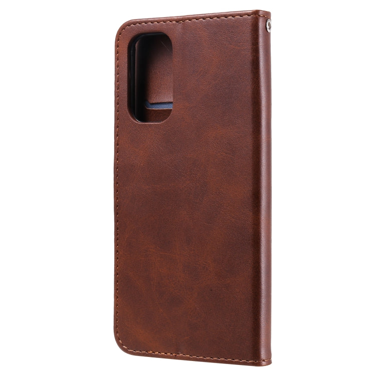 For OPPO Reno5 / Find X3 Lite Fashion Calf Texture Zipper Horizontal Flip Leather Case with Stand & Card Slots & Wallet(Brown) - OPPO Cases by buy2fix | Online Shopping UK | buy2fix