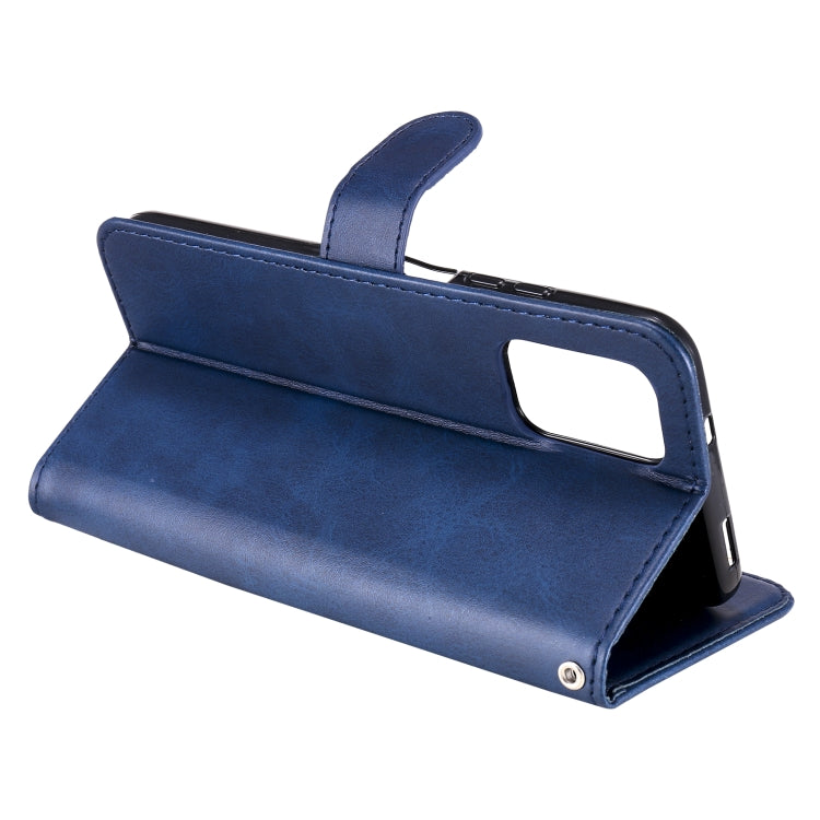 For Xiaomi Redmi Note 10 4G / Note 10S Fashion Calf Texture Zipper Horizontal Flip Leather Case with Stand & Card Slots & Wallet(Blue) - Xiaomi Cases by buy2fix | Online Shopping UK | buy2fix