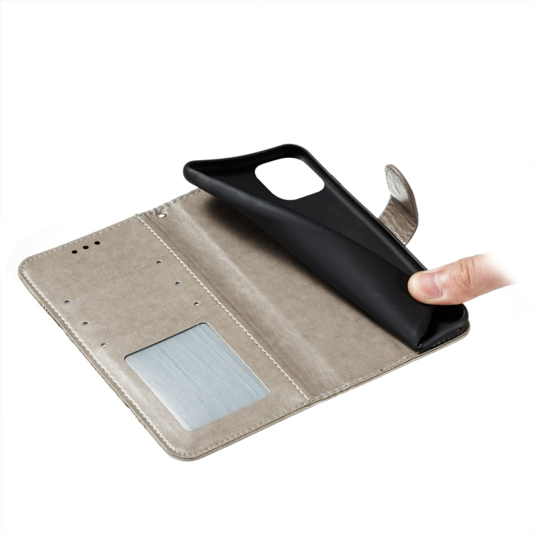 For Xiaomi Mi 11 Lite Mandala Embossing Pattern Horizontal Flip PU Leather Case with Holder & Card Slots & Wallet & Lanyard(Grey) - Xiaomi Cases by buy2fix | Online Shopping UK | buy2fix