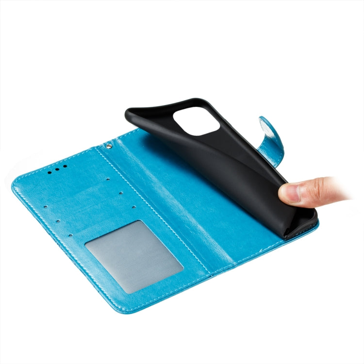 For Xiaomi Mi 11 Lite Mandala Embossing Pattern Horizontal Flip PU Leather Case with Holder & Card Slots & Wallet & Lanyard(Blue) - Xiaomi Cases by buy2fix | Online Shopping UK | buy2fix