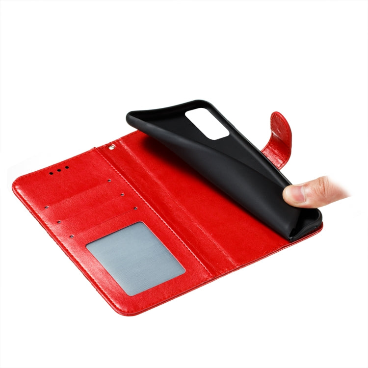 For Xiaomi Redmi Note 10 5G Mandala Embossing Pattern Horizontal Flip PU Leather Case with Holder & Card Slots & Wallet & Lanyard(Red) - Xiaomi Cases by buy2fix | Online Shopping UK | buy2fix