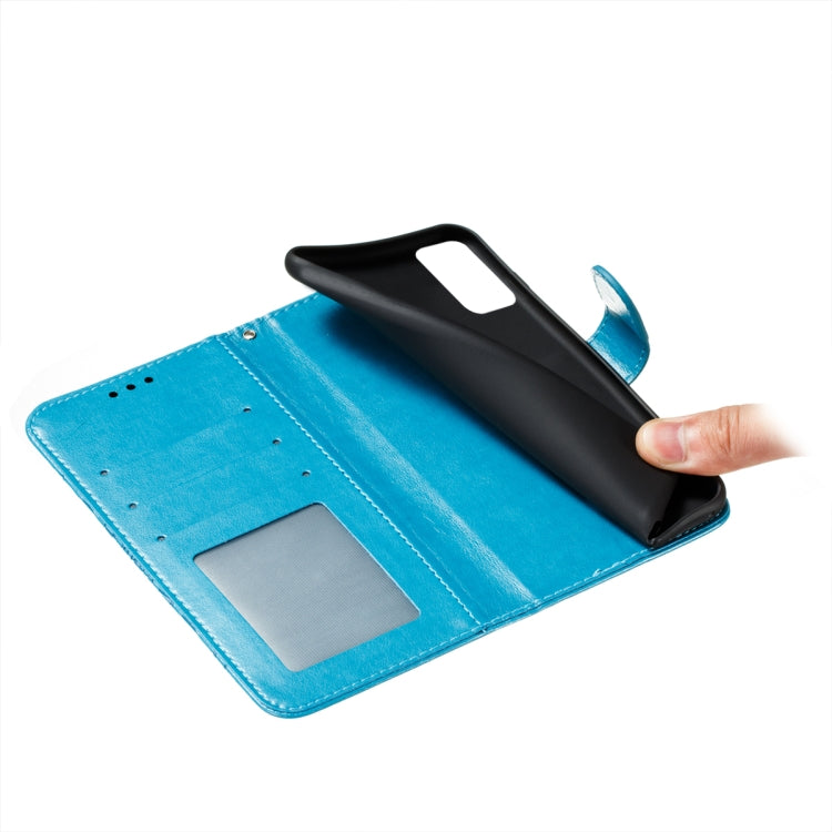 For Xiaomi Redmi Note 10 5G Mandala Embossing Pattern Horizontal Flip PU Leather Case with Holder & Card Slots & Wallet & Lanyard(Blue) - Xiaomi Cases by buy2fix | Online Shopping UK | buy2fix