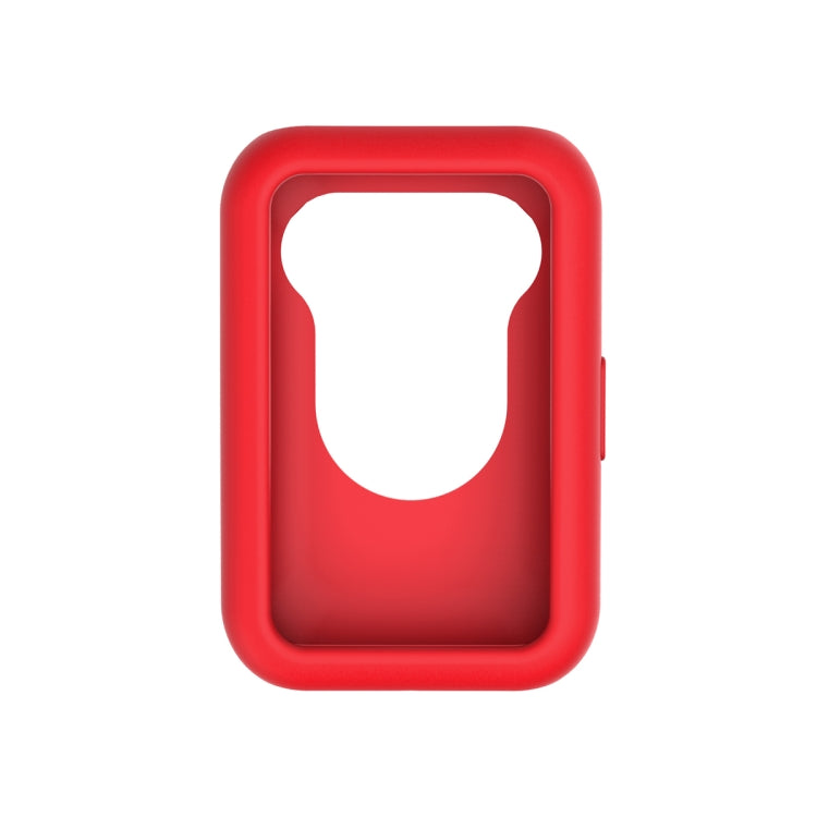 For Huawei Watch Fit Protective Silicone Case + Silicone Watch Band Kit(Red) - Watch Bands by buy2fix | Online Shopping UK | buy2fix