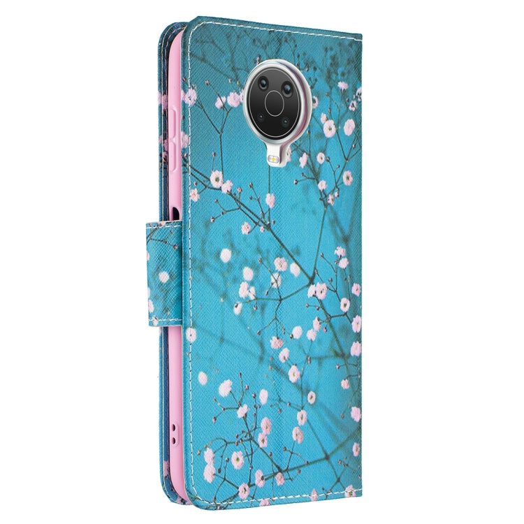 For Nokia G20 / G10 Colored Drawing Pattern Horizontal Flip Leather Case with Holder & Card Slots & Wallet(Plum Blossom) - Nokia Cases by buy2fix | Online Shopping UK | buy2fix