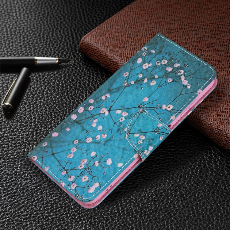 For Nokia G20 / G10 Colored Drawing Pattern Horizontal Flip Leather Case with Holder & Card Slots & Wallet(Plum Blossom) - Nokia Cases by buy2fix | Online Shopping UK | buy2fix
