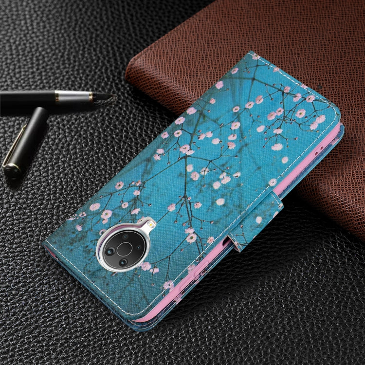 For Nokia G20 / G10 Colored Drawing Pattern Horizontal Flip Leather Case with Holder & Card Slots & Wallet(Plum Blossom) - Nokia Cases by buy2fix | Online Shopping UK | buy2fix