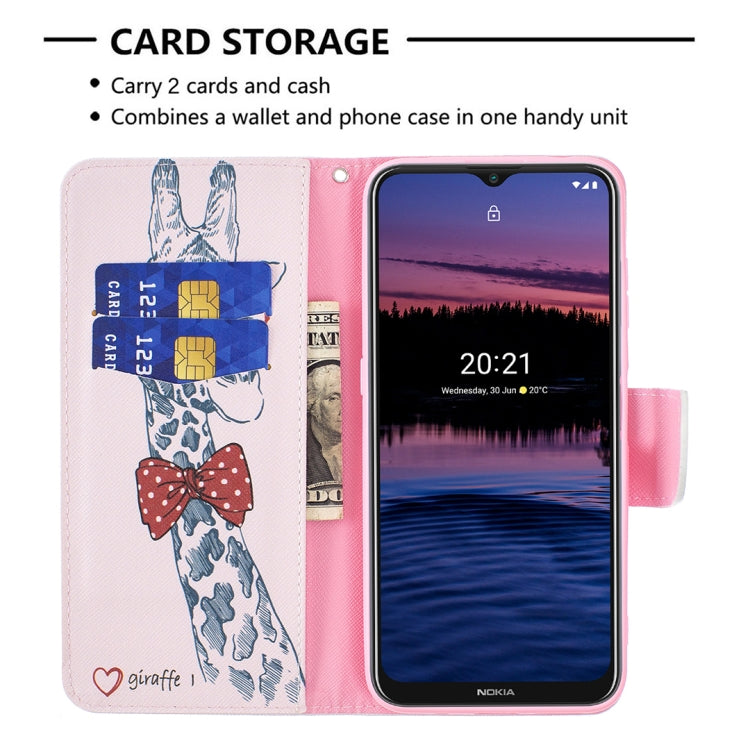For Nokia G20 / G10 Colored Drawing Pattern Horizontal Flip Leather Case with Holder & Card Slots & Wallet(Deer) - Nokia Cases by buy2fix | Online Shopping UK | buy2fix