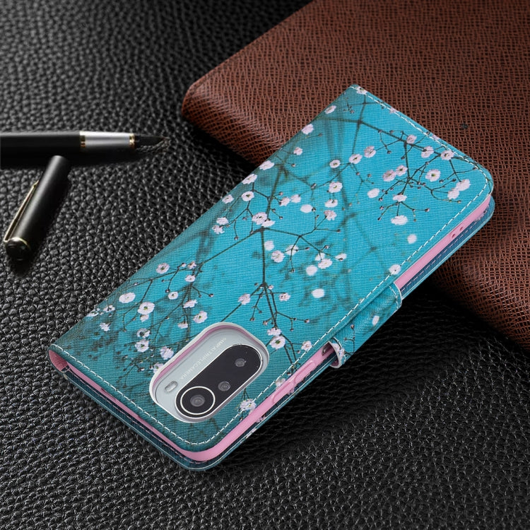 For Xiaomi Mi 11i / Poco F3 / Redmi K40 Colored Drawing Pattern Horizontal Flip Leather Case with Holder & Card Slots & Wallet(Plum Blossom) by buy2fix