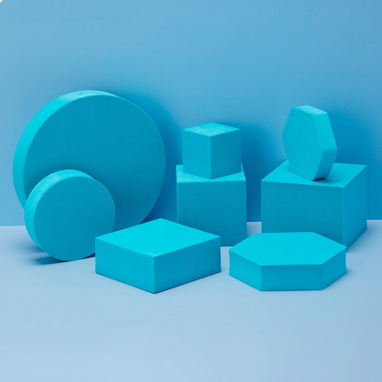 8 in 1 Different Sizes Geometric Cube Solid Color Photography Photo Background Table Shooting Foam Props(Blue Lake) - Geometric Props by buy2fix | Online Shopping UK | buy2fix