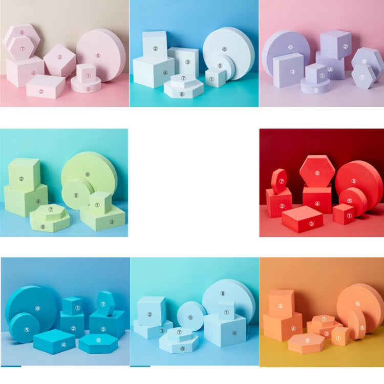 8 in 1 Different Sizes Geometric Cube Solid Color Photography Photo Background Table Shooting Foam Props(Red) - Geometric Props by buy2fix | Online Shopping UK | buy2fix
