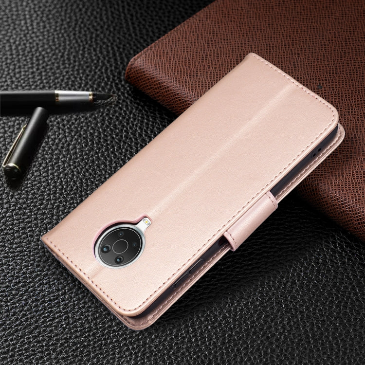 For Nokia G20 / G10 Embossing Two Butterflies Pattern Horizontal Flip PU Leather Case with Holder & Card Slot & Wallet & Lanyard(Rose Gold) - Nokia Cases by buy2fix | Online Shopping UK | buy2fix