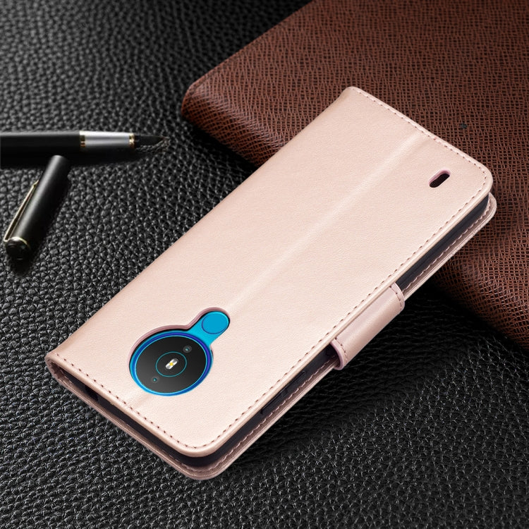 For Nokia 1.4 Embossing Two Butterflies Pattern Horizontal Flip PU Leather Case with Holder & Card Slot & Wallet & Lanyard(Rose Gold) by buy2fix