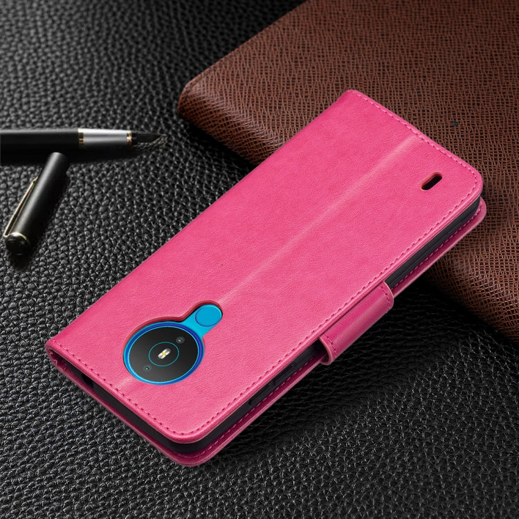 For Nokia 1.4 Embossing Two Butterflies Pattern Horizontal Flip PU Leather Case with Holder & Card Slot & Wallet & Lanyard(Rose Red) - Nokia Cases by buy2fix | Online Shopping UK | buy2fix