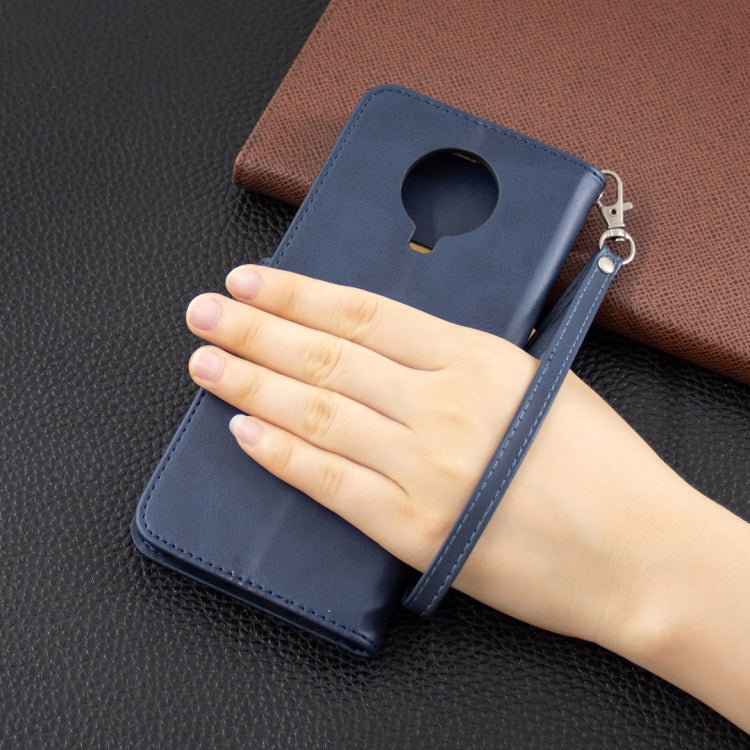 For Nokia G20 / G10 Retro Lambskin Texture Pure Color Horizontal Flip PU Leather Case with Holder & Card Slots & Wallet & Lanyard(Blue) by buy2fix