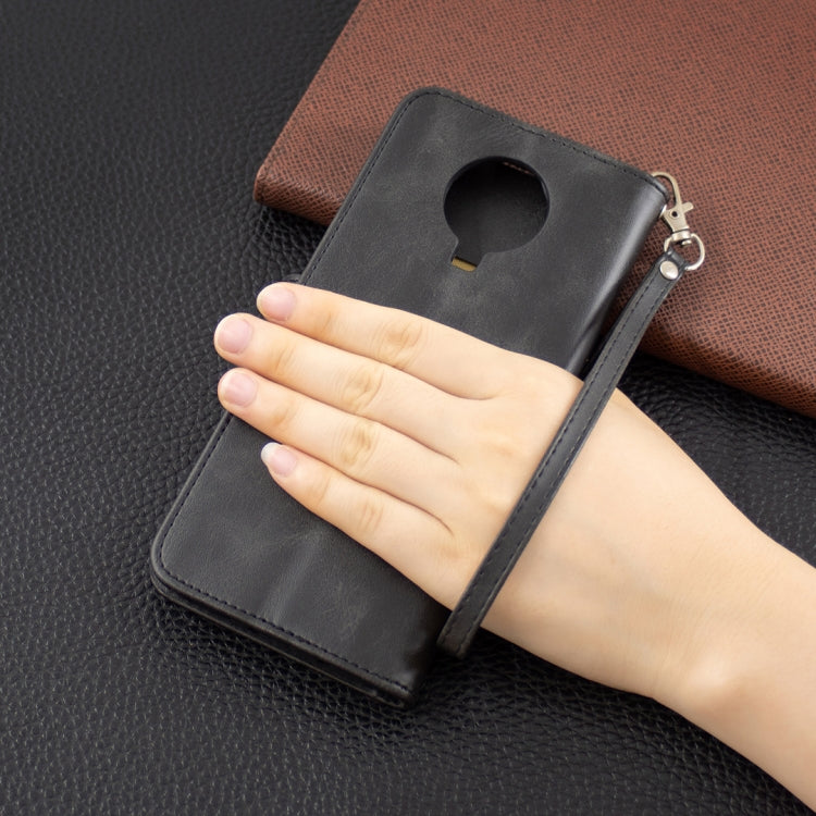 For Nokia G20 / G10 Retro Lambskin Texture Pure Color Horizontal Flip PU Leather Case with Holder & Card Slots & Wallet & Lanyard(Black) by buy2fix