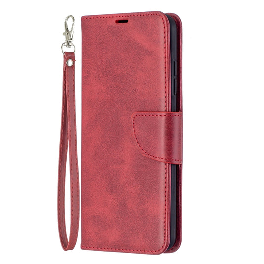 For Nokia 1.4 Retro Lambskin Texture Pure Color Horizontal Flip PU Leather Case with Holder & Card Slots & Wallet & Lanyard(Red) by buy2fix