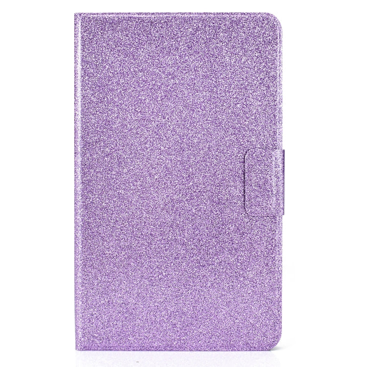 For Samsung Galaxy Tab A7 Lite T220 Glitter Horizontal Flip Leather Case with Holder & Card Slots(Purple) - Other Galaxy Tab PC by buy2fix | Online Shopping UK | buy2fix