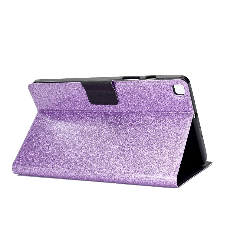 For Samsung Galaxy Tab A7 Lite T220 Glitter Horizontal Flip Leather Case with Holder & Card Slots(Purple) - Other Galaxy Tab PC by buy2fix | Online Shopping UK | buy2fix