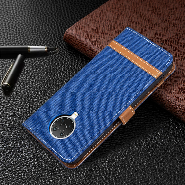 For Nokia G20 / G10 Color Matching Denim Texture Horizontal Flip Leather Case with Holder & Card Slots & Wallet & Lanyard(Royal Blue) by buy2fix