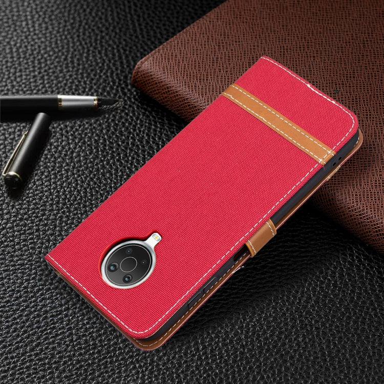 For Nokia G20 / G10 Color Matching Denim Texture Horizontal Flip Leather Case with Holder & Card Slots & Wallet & Lanyard(Red) by buy2fix