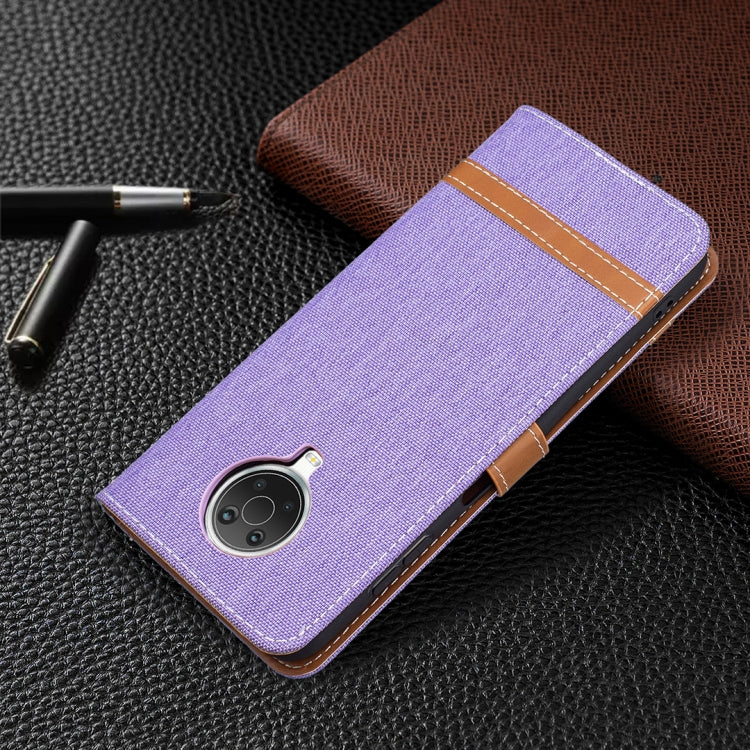 For Nokia G20 / G10 Color Matching Denim Texture Horizontal Flip Leather Case with Holder & Card Slots & Wallet & Lanyard(Purple) by buy2fix