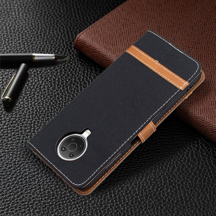For Nokia G20 / G10 Color Matching Denim Texture Horizontal Flip Leather Case with Holder & Card Slots & Wallet & Lanyard(Black) by buy2fix