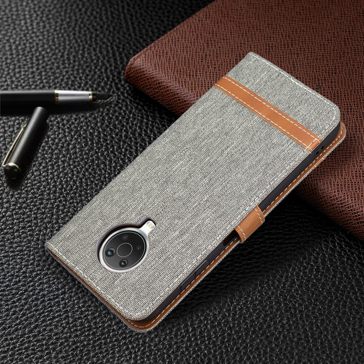 For Nokia G20 / G10 Color Matching Denim Texture Horizontal Flip Leather Case with Holder & Card Slots & Wallet & Lanyard(Grey) by buy2fix