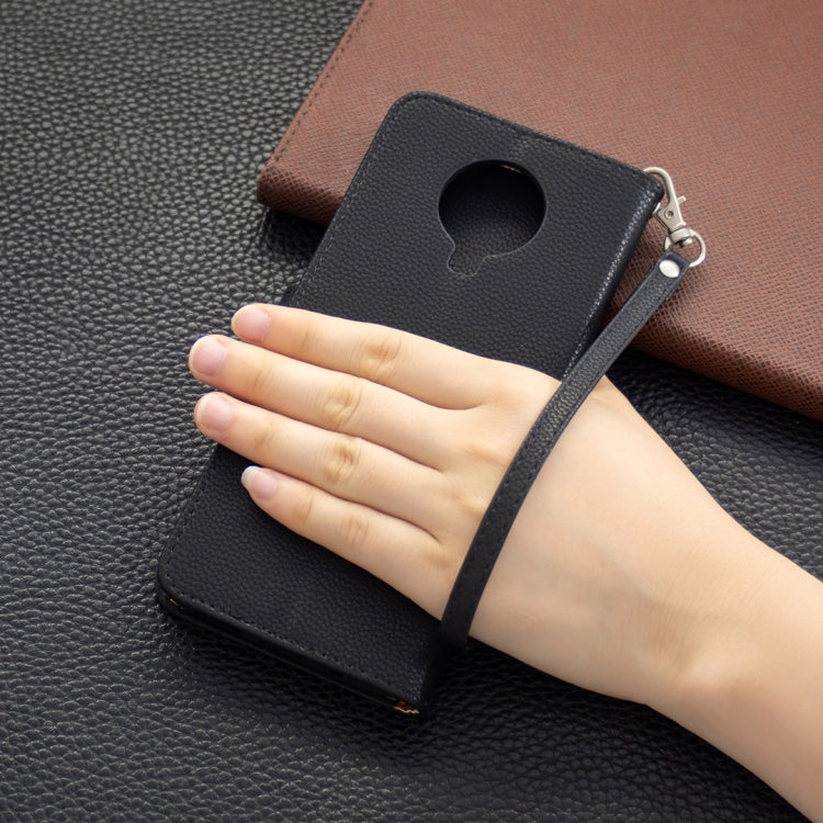 For Nokia G20 / G10 Litchi Texture Pure Color Horizontal Flip Leather Case with Holder & Card Slots & Wallet & Lanyard(Black) by buy2fix