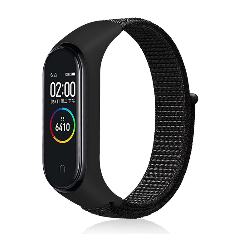 For Xiaomi Mi Band 6 Nylon Weave Watch Bands(Official Black) - Watch Bands by buy2fix | Online Shopping UK | buy2fix