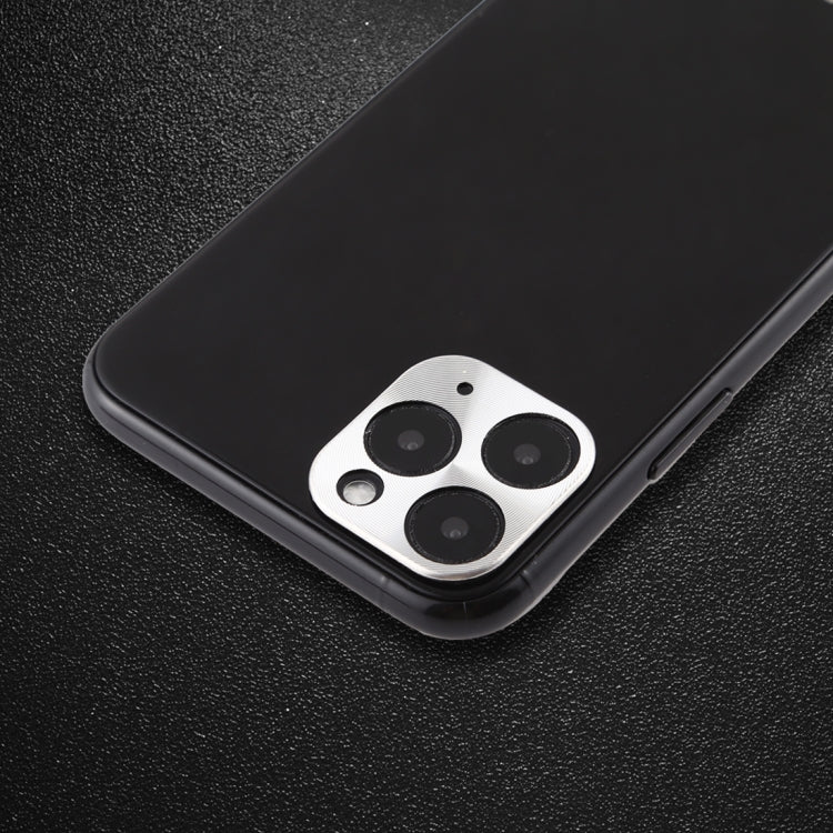 For iPhone 11 Pro Max Rear Camera Lens Protective Lens Film Cardboard Style(Silver) - iPhone 11 Pro Tempered Glass by buy2fix | Online Shopping UK | buy2fix