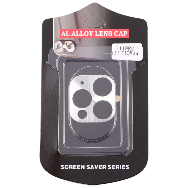 For iPhone 11 Pro Max Rear Camera Lens Protective Lens Film Cardboard Style(Silver) - iPhone 11 Pro Tempered Glass by buy2fix | Online Shopping UK | buy2fix